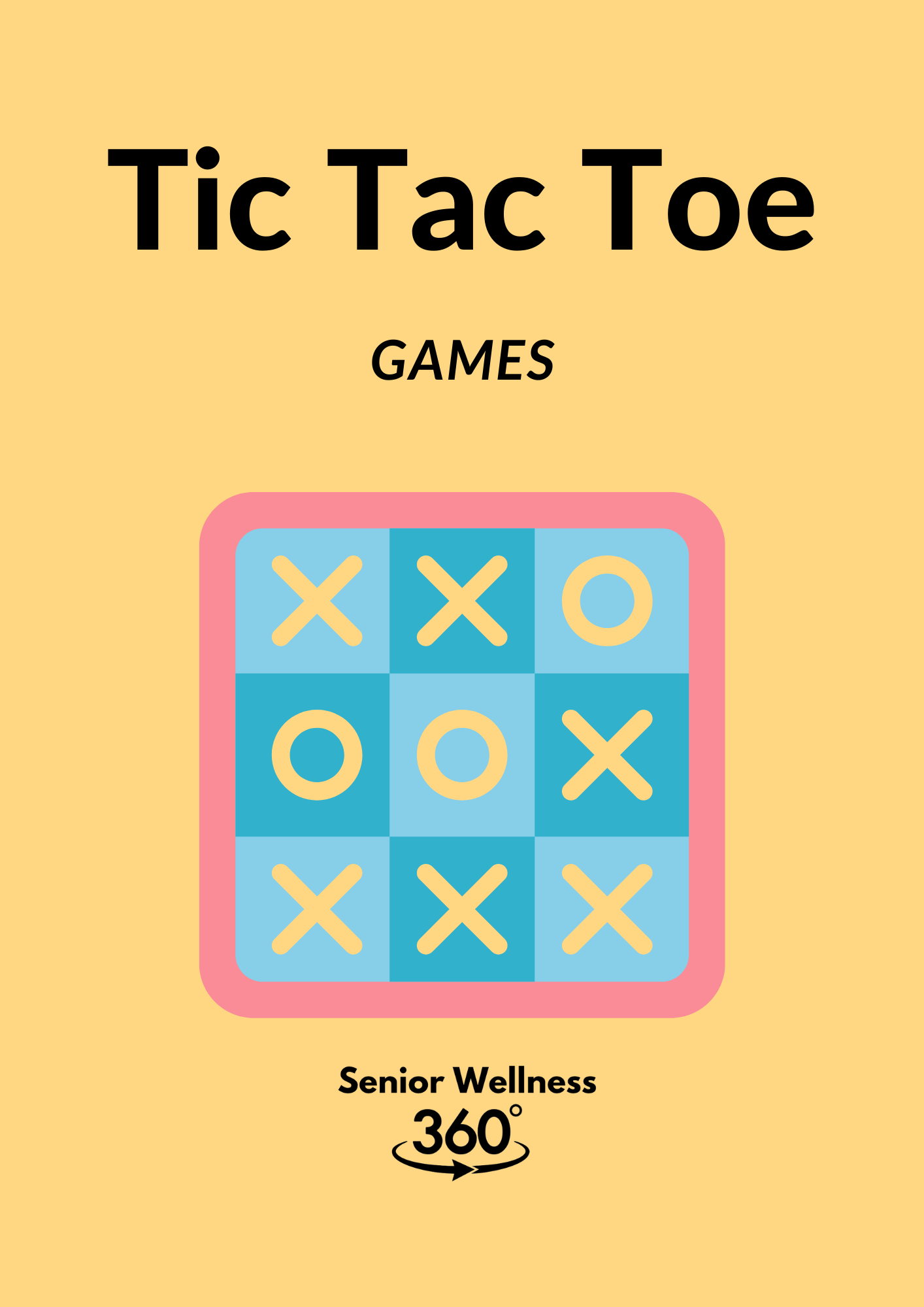 Tic Tac Toe Puzzles for Seniors
