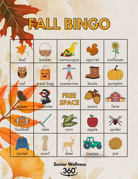 Autumn Harvest Bingo