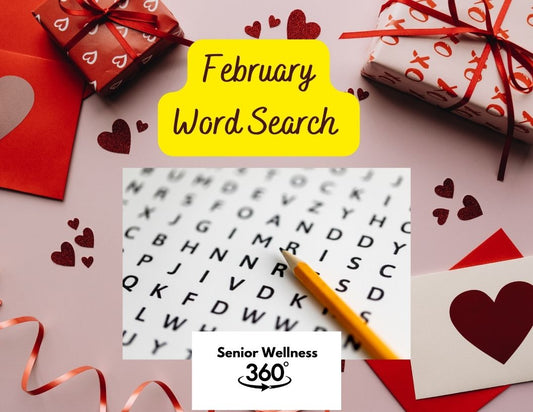 February Themed Word Search Puzzles For Seniors
