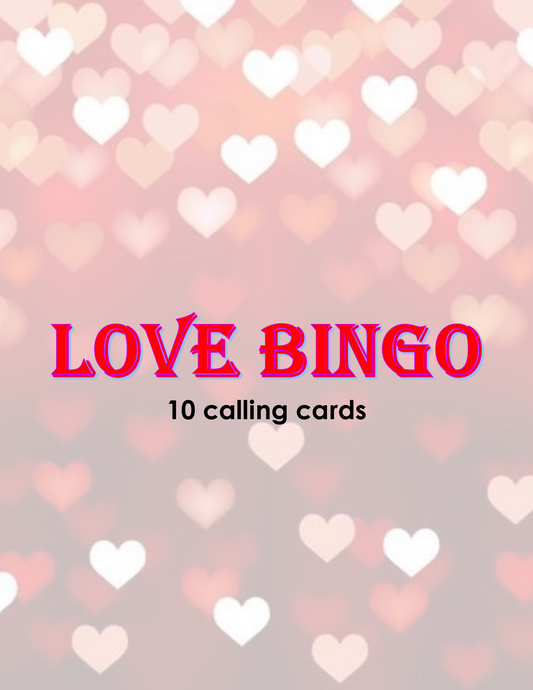 Love Bingo: Valentine's Day Bingo Calling Cards