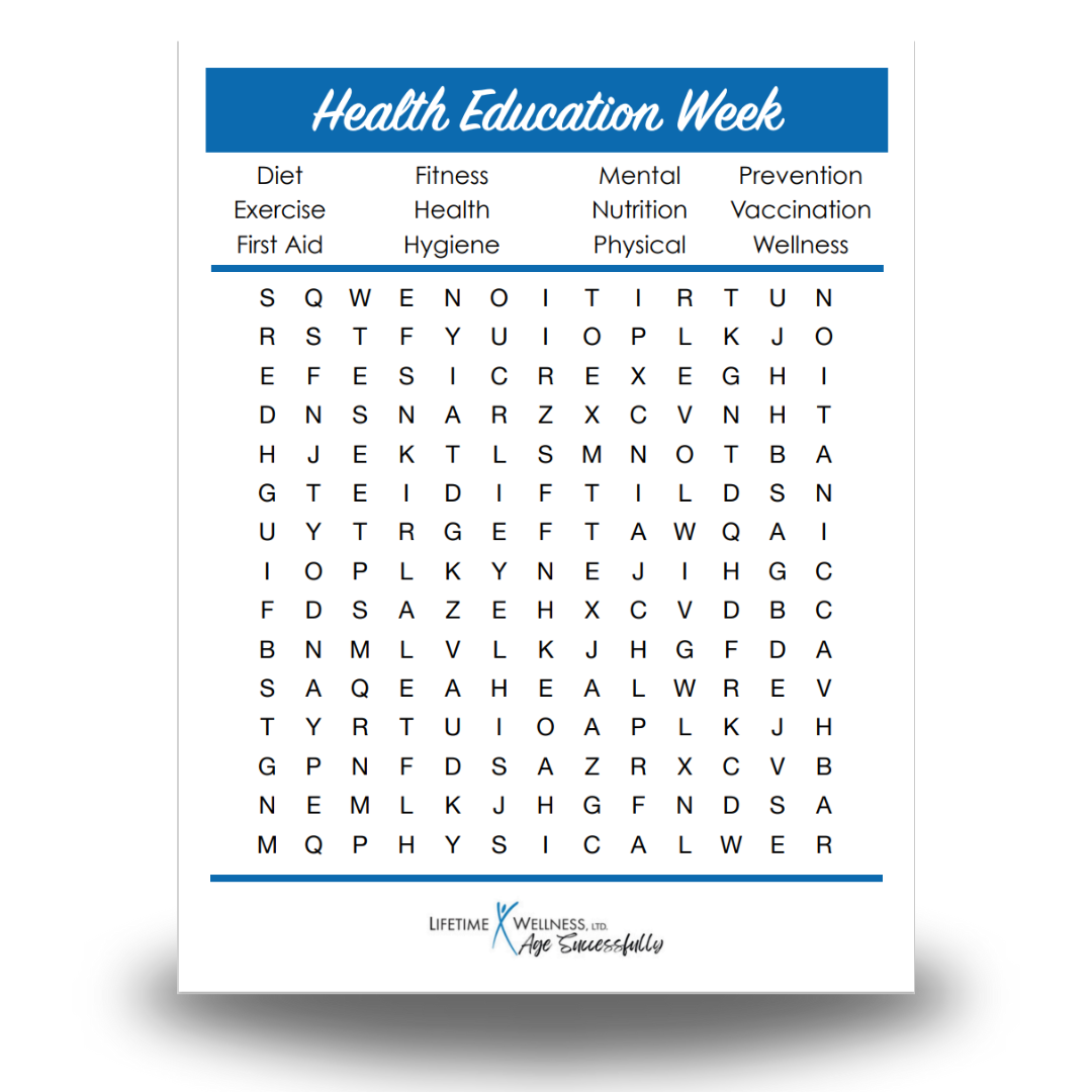 Monthly Word Searches for Seniors